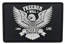 Freedom Never Die Eagle Patch [3.0 X 2.0 -PVC Rubber -Hook Fastener -FD5] picture