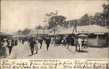 Rye Beach NY New York The Midway 1906 Used Postcard to Stratford CT picture