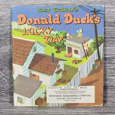 VTG 1951 Walt Disney's Donald Ducks Lucky Day Paperback Book Whitman Estate USA picture