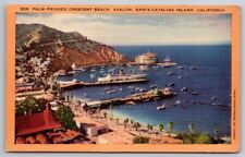 eStampsNet - Santa Catalina Island CA Crescent Beach Postcard picture