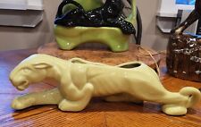 Vintage 1950's/60's Chartreuse Panther TV Lamp Mid-Century MCM picture