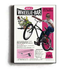 Framed Vintage Wham-O Wheelie Bar toy Restored Magazine Ad picture