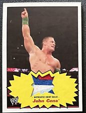 JOHN CENA 2012 WWE Topps Heritage EVENT WORN SHIRT RELIC 4 Color Star Patch WWF picture