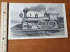 Harper's Weekly 1875 Sketch Print The Fast Mail Train Engine No 110 C METE picture