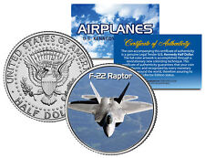 F-22 RAPTOR * Airplane Series * JFK Kennedy Half Dollar US Colorized Coin picture