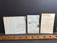 1893 & 1896 Autograph Letters Lord Kelvin, Charles Colt Yates, Cover picture