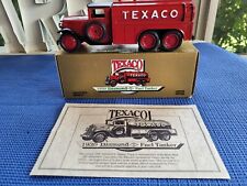 Pre Owned ERTL 1930 Diamond T Fuel Tanker TEXACO. Lockable Coin Bank, Diecast picture