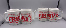 Vintage Everyone Looks Forward to FRIDAY'S Set of 4 Coffee Mugs -TGI Friday's picture