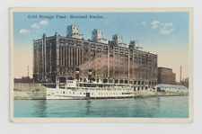 Cold Storage Plant Montreal Harbor Canada Postcard Unposted Vintage picture