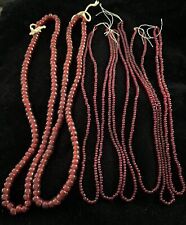 Trade Beads Vintage Pomegranate Red Beads Two Sizes 8 Strings picture