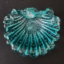 Vintage Murano Glass Shell Ashtray Trinket Soap Dish Bullicante Art picture
