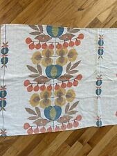 Vintage Imported Vat Dyed 100% Linen Swedish Nordic Style 1960’s Runner Table picture
