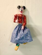 Vintage Walt Disney Minnie Mouse Marionette 15” Puppet Handmade picture