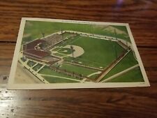 Syracuse New York MacArthur Stadium Color Linen Vintage Postcard 1957 Chiefs picture