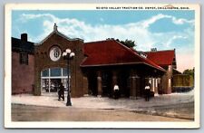 Postcard Chillicothe Ohio OH Scioto Valley Traction Co. Depot Trolley Station picture