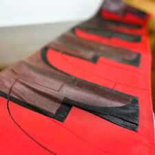 【Excellent】vintage japanese obi belt、fukuro obi, obisash, red &black, picture