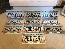 10 GEORGIA LICENSE PLATES  Peach orchard style. Various counties, '14-16 picture