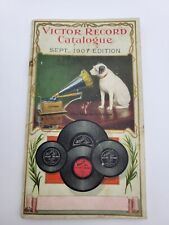 Antique September 1907 Victor Records Catalog Book Price Guide Music Phonograph picture
