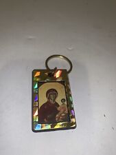 Vintage 1994 “The Miraculous Lady Of Cicero Illinois Key Ring April 22 1994 picture