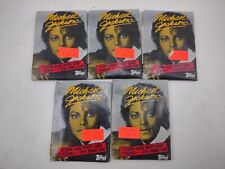 Lot Of 5 Vintage 1984 Topps Michael Jackson Trading Cards Wax Packs picture