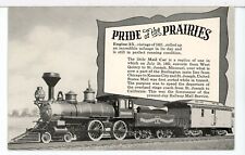 Pride of the Prairies CB&Q 4-4-0 #35 & Mail Car, Chicago Trans. Expo 1934 PC picture