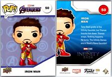 2023 Funko Pop Upper Deck Marvel Trading Card IRON MAN #50 *NM-MINT* picture