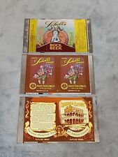 (3) Vintage SCHELL'S DEER BRAND BEER CAN UNROLLED SHEET Minnesota Mn. Bar Tavern picture