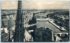Postcard - Panoramic view taken from Notre-Dame - Paris, France picture