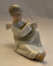 VTG NAO (Spain) Porcelain Angel Playing a Harp Figure picture
