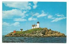 York Beach ME Postcard Maine Cape Neddick Nubble Lighthouse picture