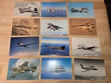 LOT 12 MILITARY PLANES B-57  MARTINS VOUGHT LOCKHEED REPUBLIC +MORE  POSTCARDS picture