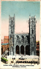 Vintage Postcard - Notre Dame Church Building Montreal Canada Posted 1931 picture
