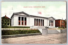 Court House Worcester Massachusetts MA Antique Postcard posted 1910 DB Germany picture