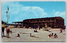 Postcard SC Myrtle Beach Ocean Front Pavilion Sun Bathing A20 picture