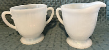 Macbeth Evans American Sweetheart Monax Creamer & Sugar Set Footed Open picture