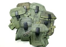 U.S. USED ORIGINAL O.D. GREEN ALICE SYSTEM 3 CELL M16 SURPLUS MAGAZINE POUCH  picture