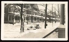 Antique Photo 1935 Snow Storm Houses Mallory Place Wilkes Barre PA picture