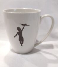 Storyville Coffee Boy With Toy Airplane Mug Flying Plane Dream Big  Mug 12oz Cup picture