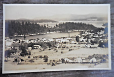 Friday Harbor Washington McCormick Real Photo Postcard RPPC Town View Harbor picture