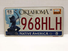 Oklahoma License Plate Native America Archer - Expired 2013 -  968HLH Delaware picture
