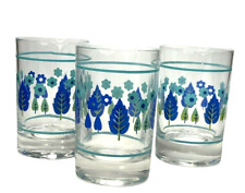 3 Vintage MCM Swiss Alpine Chalet Drinking Juice Glasses 3.5 IN picture