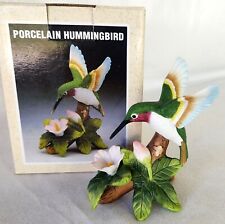 Beautiful Hummingbird in Flight Figurine Hand Painted Porcelain Great Gift  NOS picture