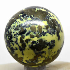 43mm Serpentine Sphere w/Pyrite Natural Sparkling Mineral Polished Crystal Peru picture