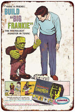 1964 Gigantic Frankenstein Model Kit Vintage LOOK reproduction Metal tin sign picture