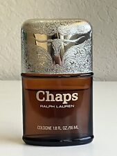 Vintage CHAPS Ralph Lauren Splash Cologne 1.8 oz Longhorn Rare 75% Full picture
