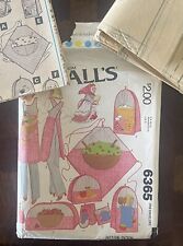 Vintage 1970s McCall's Kitchen Appliance Covers & Apron Pattern 6365 picture