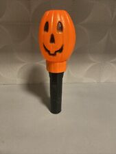 Vintage Halloween Blow Mold FlashLight Pumpkin Jack O Lantern Decoration picture