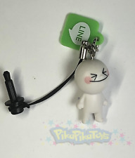 Smiling Moon Man - LINE Phone App Mini Figure Mascot Strap US Seller picture
