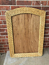 3 FT Woven Frame Only Brown Wicker Ideal for Mirror Cottage Decor Vintage picture