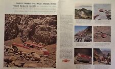 Vintage Print Ad 1958 Chevrolet Turbo-Thrust V-8 Motor Andes Assault Mancave picture